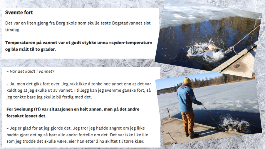 en person som går på en snødekt sti