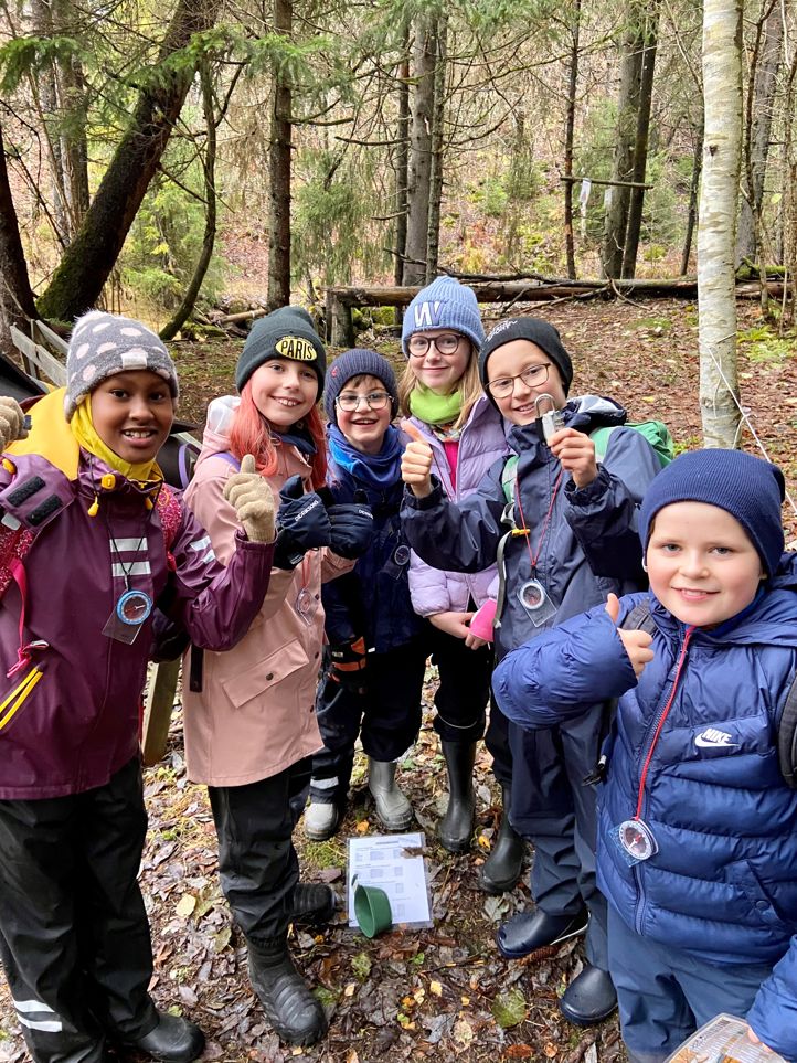 Fornøyde elever fra Lilleborg skole