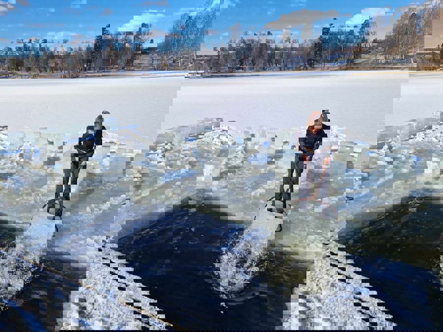 en person på vannscooter en person på vannscooter