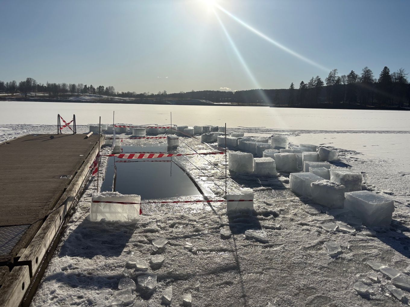 Klargjøring av badehull